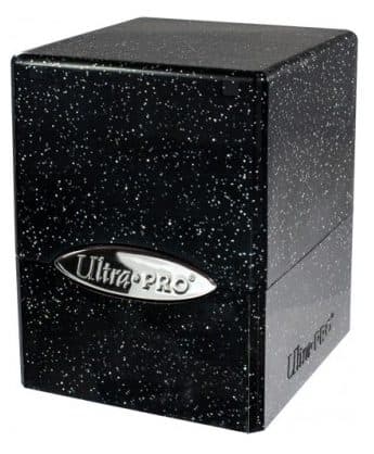 ULTRA PRO Deck Box - Satin Cube - Glitter Black - 074427158866