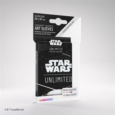 ASMODEE 6852 - STAR WARS UNLIMITED - CREPUSCOLO DELLA REPUBBLICA: ART SLEEVES CARD BACK WHITE - 4251715416655