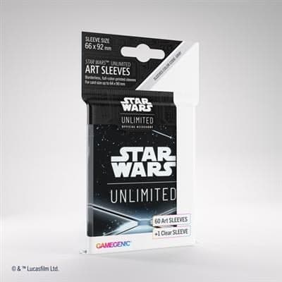 ASMODEE 6853 - STAR WARS UNLIMITED - CREPUSCOLO DELLA REPUBBLICA: ART SLEEVES CARD BACK BLACK - 4251715416662
