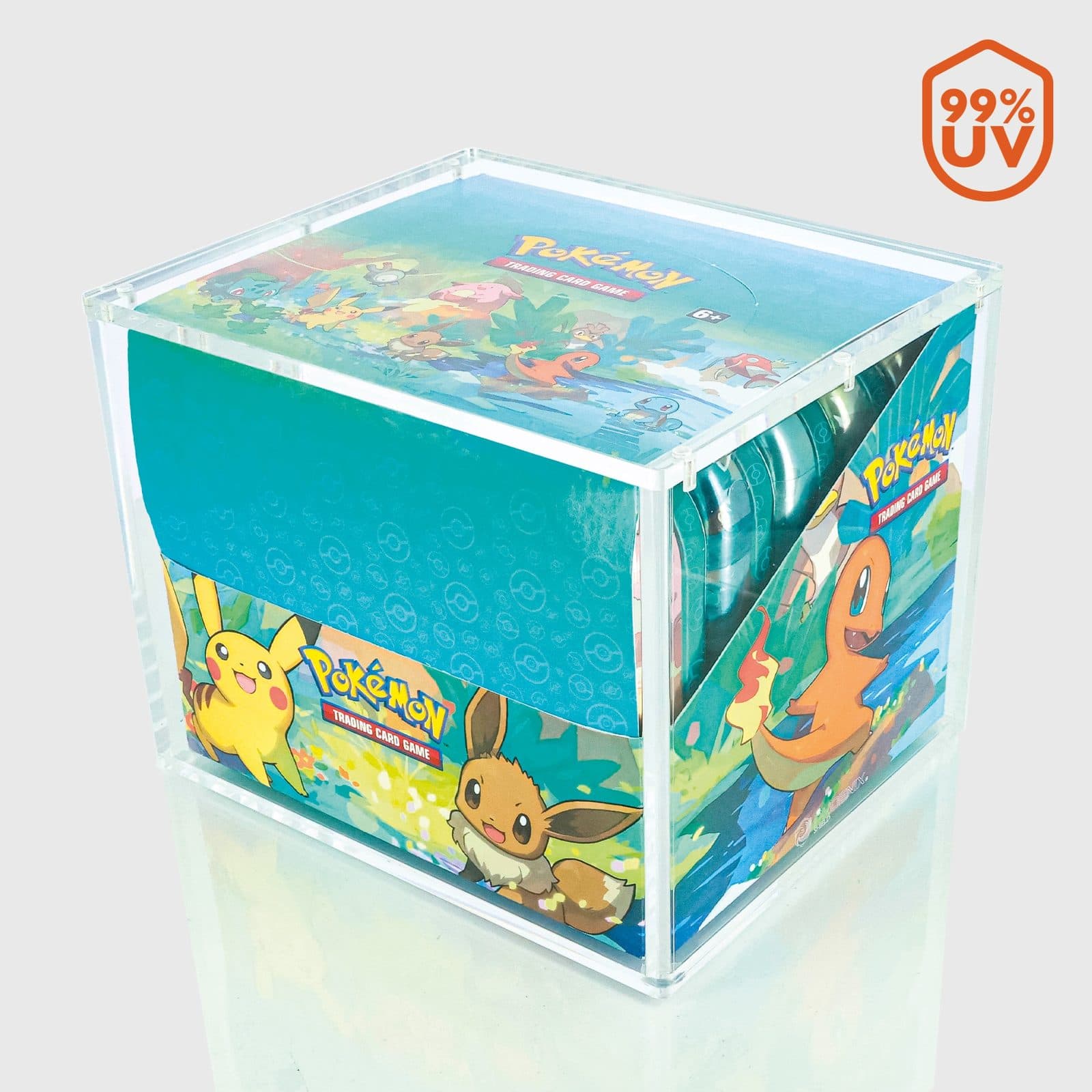 PHOENIX SHIELD Acrylic Case Pokemon Display 10 Mini Tin - 5412128690080