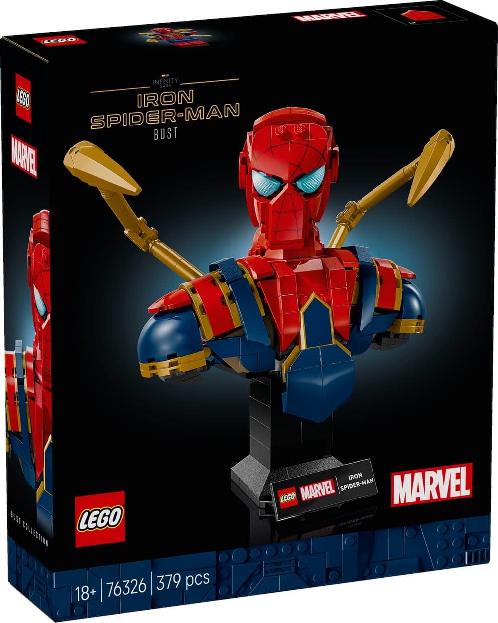 LEGO 76326 SUPER HEROES MARVEL - Busto di Iron Spider-Man - 5702017817989