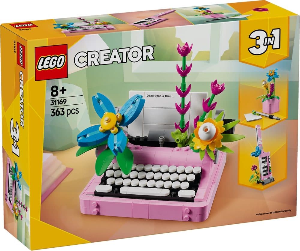 LEGO 31169 CREATOR - Macchina da scrivere con fiori - 5702017822440