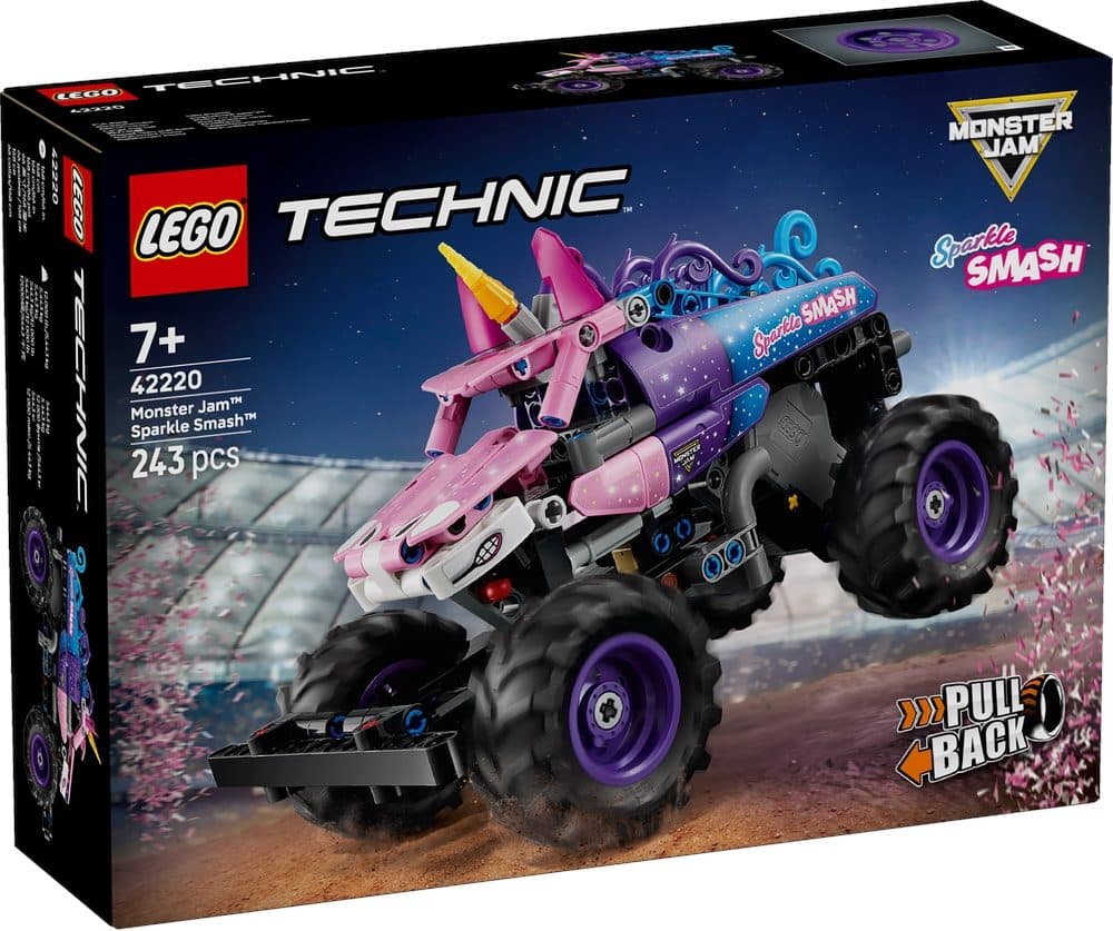 LEGO 42220 Technic - Monster Jam Sparkle Smash a retrocarica - 5702018034804