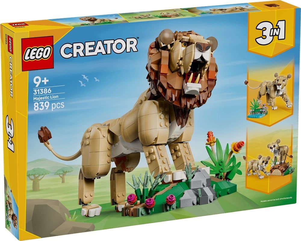 LEGO 31386 CREATOR - Animali selvatici: Leone Maestoso - 5702018054802