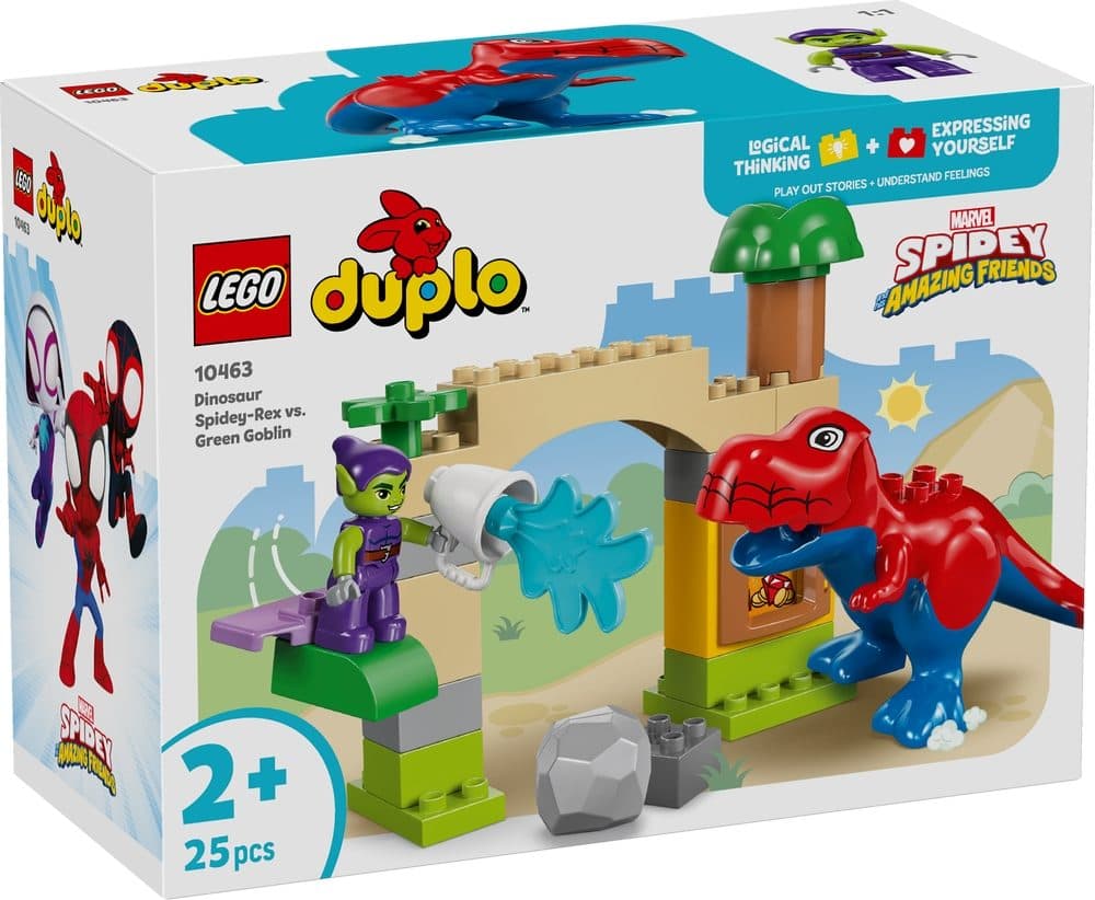 LEGO 10463 DUPLO Marvel - Dinosauro Spidey-Rex vs. Goblin - 5702018056349