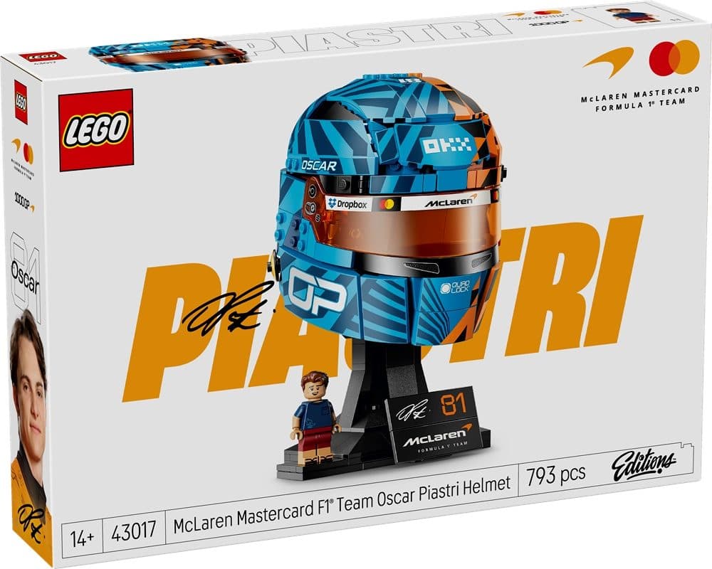 LEGO 43017 EDITIONS VEHICLES - Casco di Oscar Piastri McLaren Mastercard F1 Team - 5702018069578