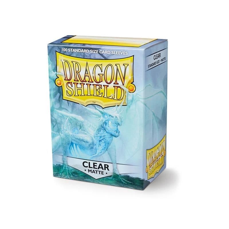 DRAGON SHIELD Standard Sleeves - Matte Clear (100 Sleeves) - 5706569110017