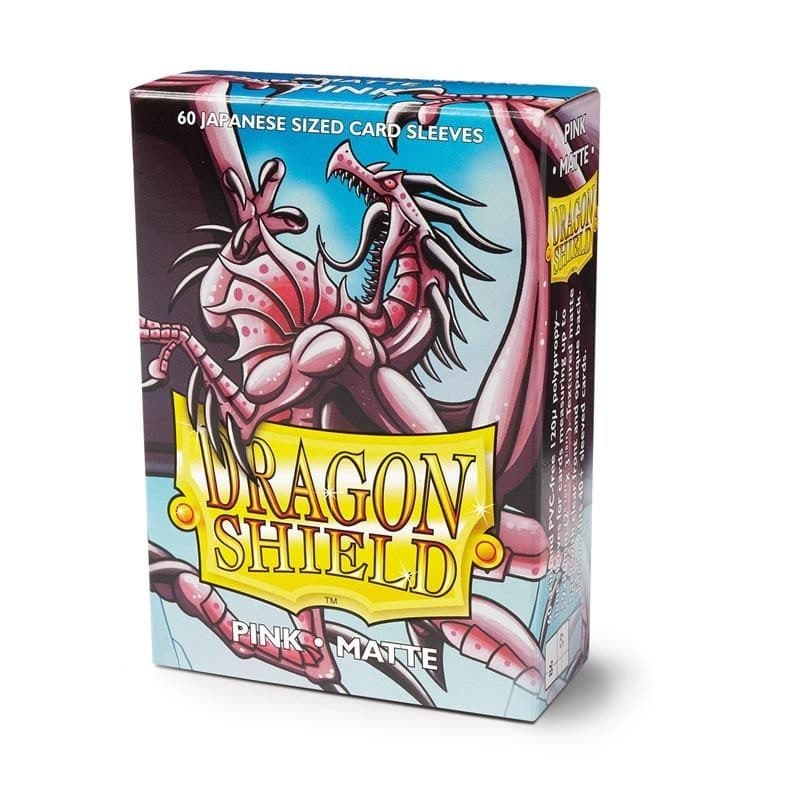 DRAGON SHIELD Small Sleeves - Japanese Matte Pink (60 Sleeves) - 5706569111120