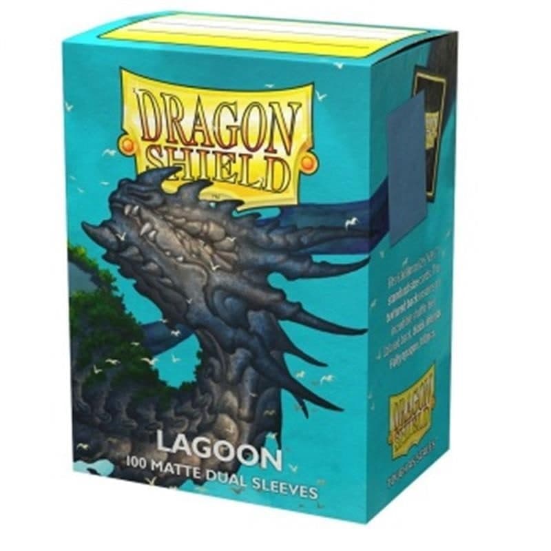 DRAGON SHIELD Dual Matte Sleeves - Lagoon 'Saras' (100 Sleeves) - 5706569150488