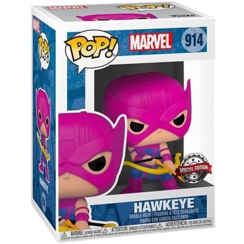FUNKO POP Marvel: Classic - 914 Hawkeye (Exclusive) 9 cm (DAMAGED BOX) - 889698512916D