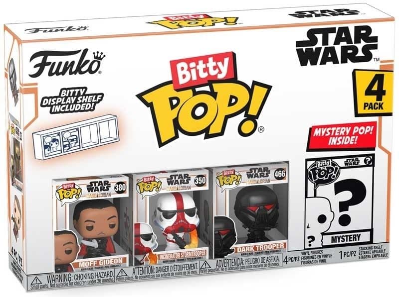 FUNKO POP Bitty 4-Pack: Mandalorian - Moff Gideon Figures - 889698754545