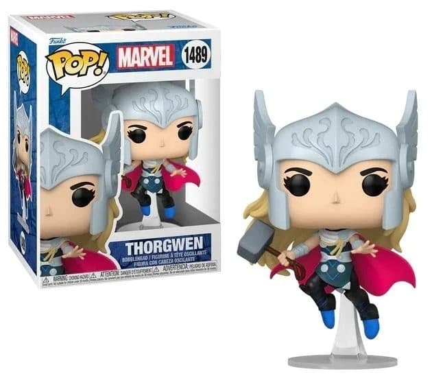 FUNKO POP Marvel: Spider Gwen Gwenverse- Thorgwen 9 cm - 889698837279