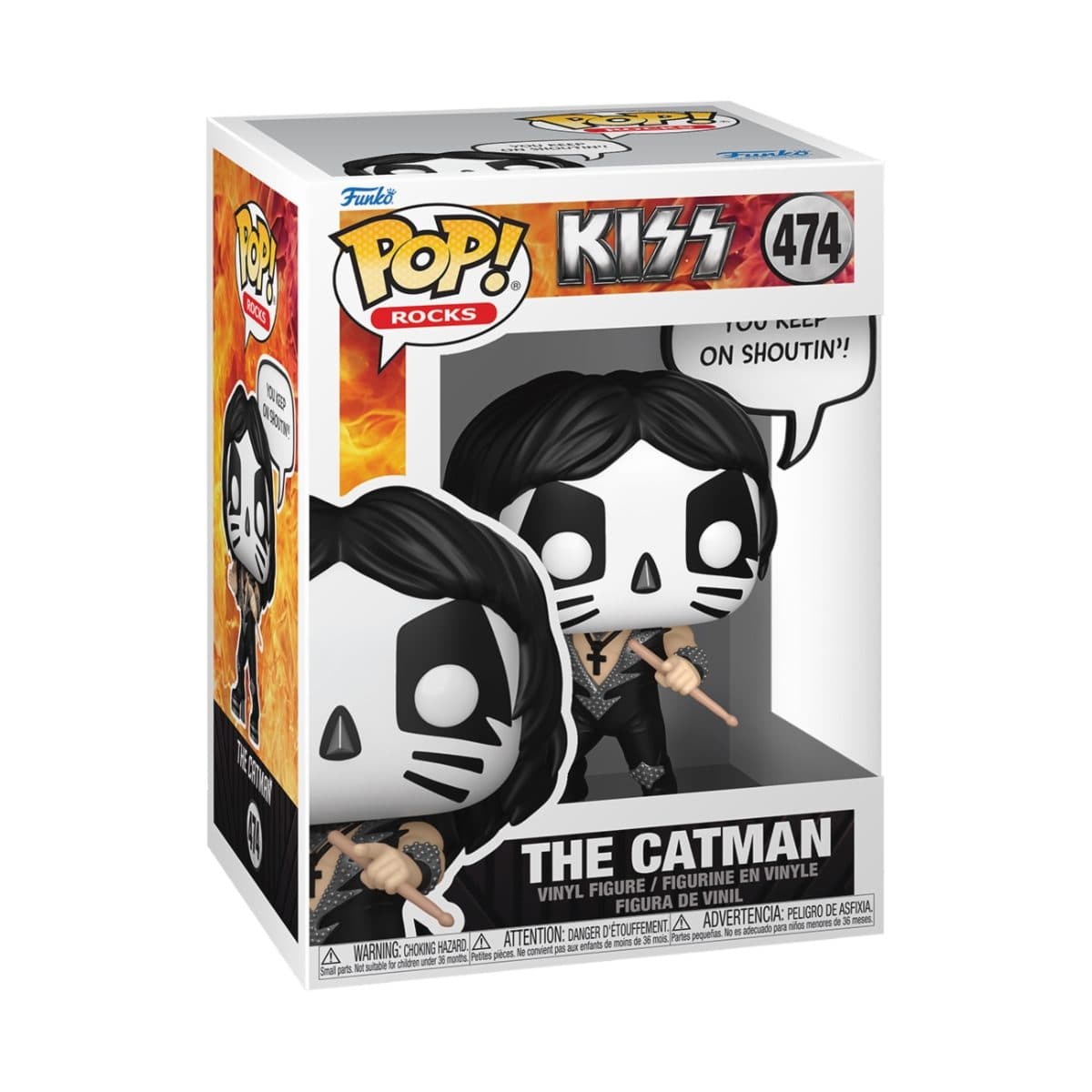 FUNKO POP Rocks Sayings: The Catman(R&R All Night) 9 cm - 889698841238