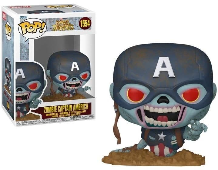 FUNKO POP Marvel: Marvel Zombies S4– Zombie Captain America 9 cm - 889698866507