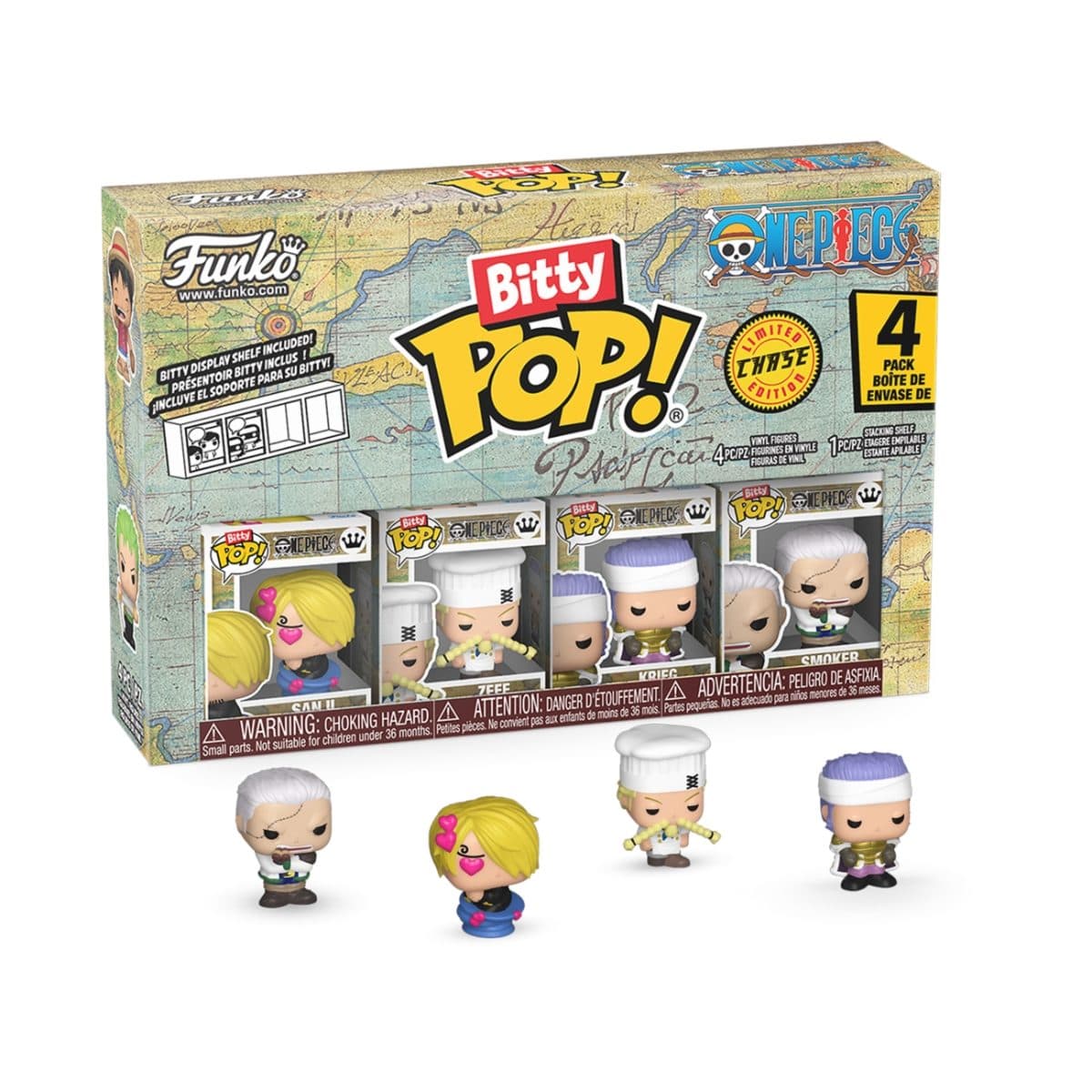 FUNKO Bitty POP: One Piece- Sanji 4pk - 889698868945