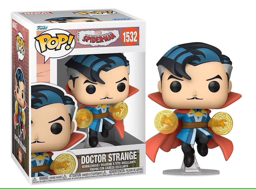 FUNKO POP Marvel: Friendly Neighborhood Spider-Man– Doctor Strange 9 cm - 889698872263