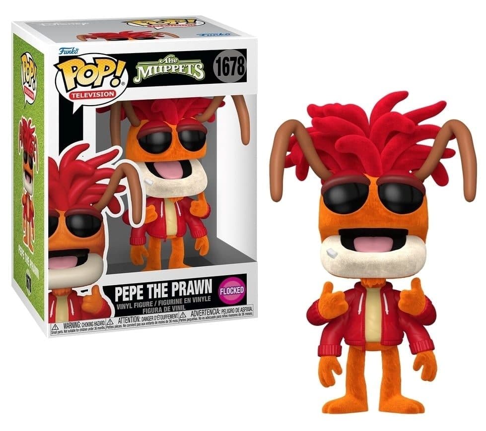 FUNKO POP Television Muppets -1678 Pepe The Prawn (Flocked) 9cm - 889698885669