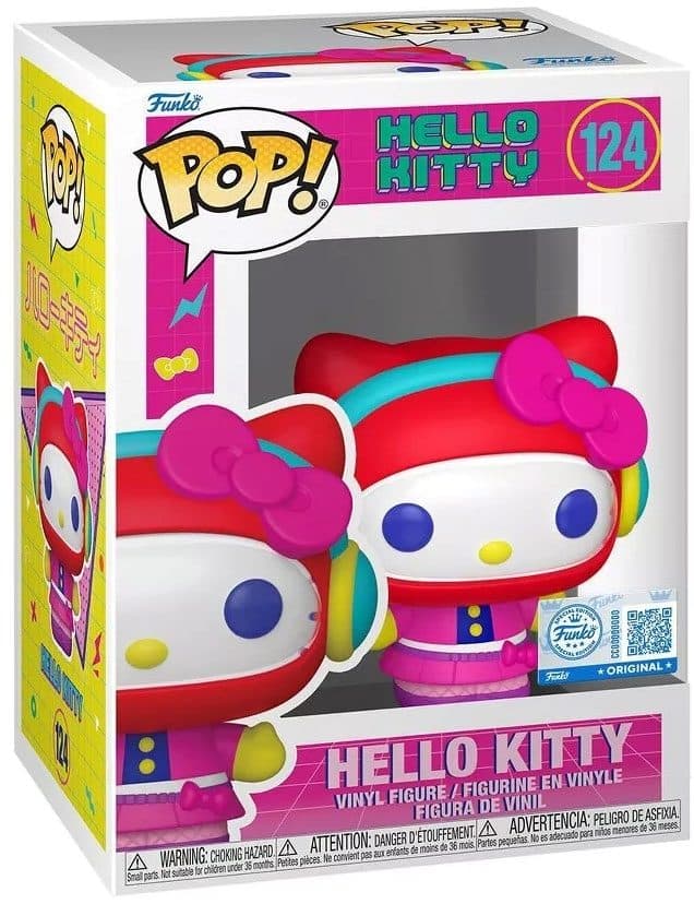 FUNKO POP Sanrio: Hello Kitty - 124 Hello Kitty Arcade (Exclusive) 9 cm - 889698885676
