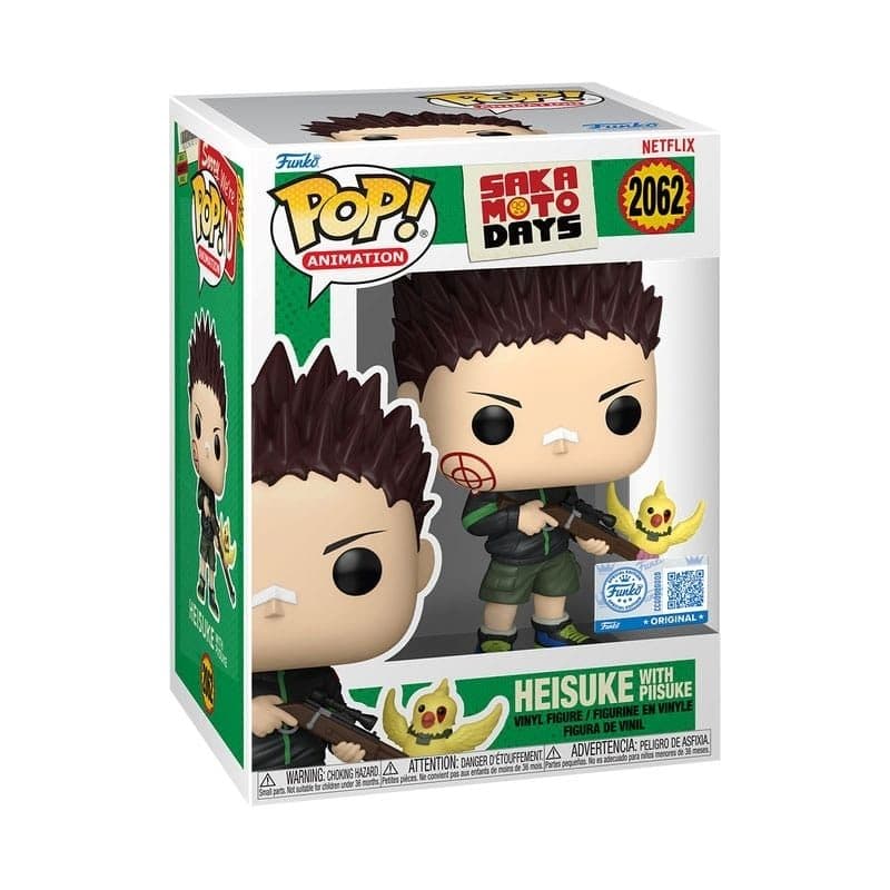 FUNKO POP Animation: Sakamoto Days - 2062 Heisuke W\ Piisuke (Exclusive) 9 cm - 889698886499
