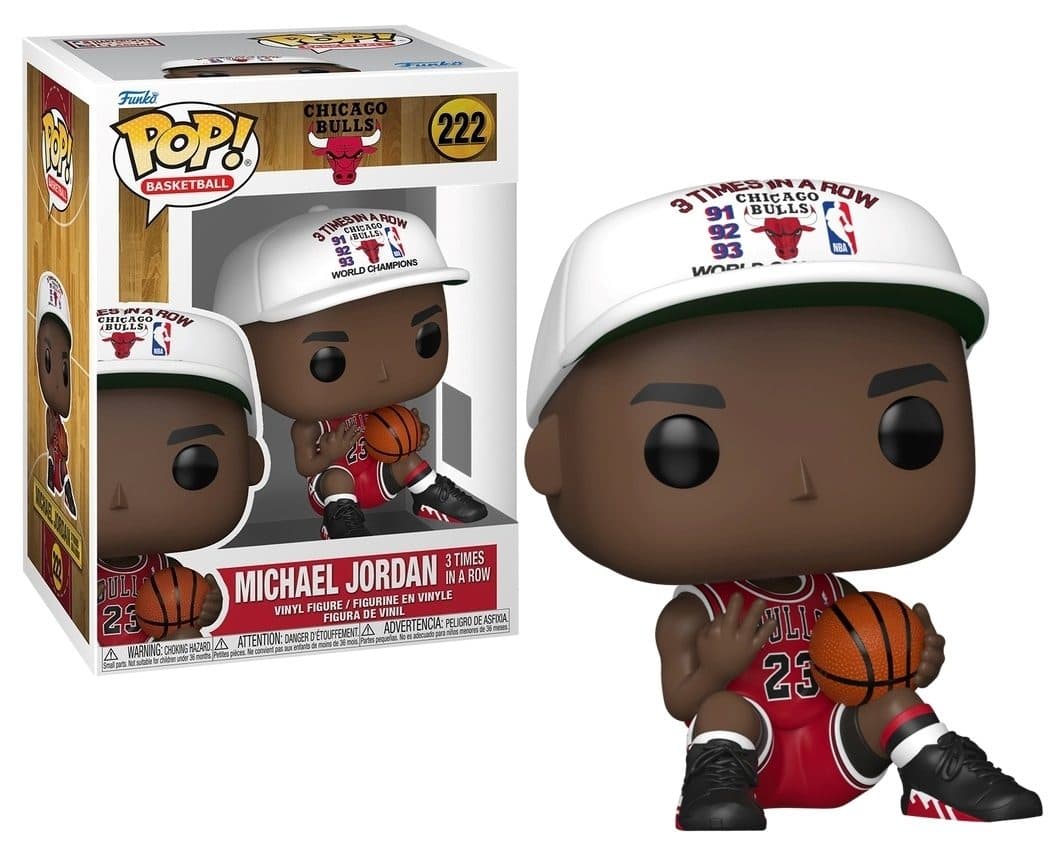 FUNKO POP NBA: Chicago Bulls - 222 Michael Jordan 3 Times In A Row 9cm - 889698905381