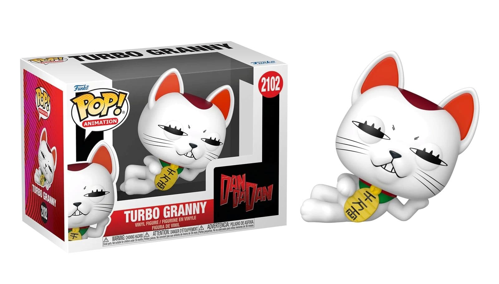 FUNKO POP Animation DANDADAN N° 2102 - Turbo Granny Cat 9cm - 889698906654