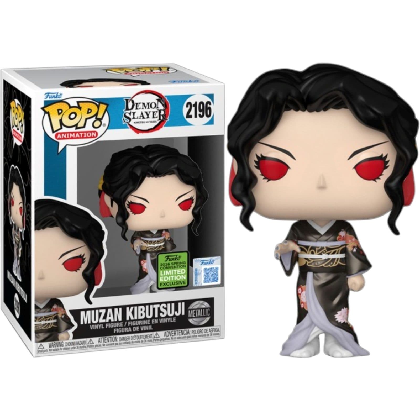 FUNKO POP Animation: Demon Slayer - 2196 Muzan Kibutsuji (Convention Exclusive) 9cm - 889698917735