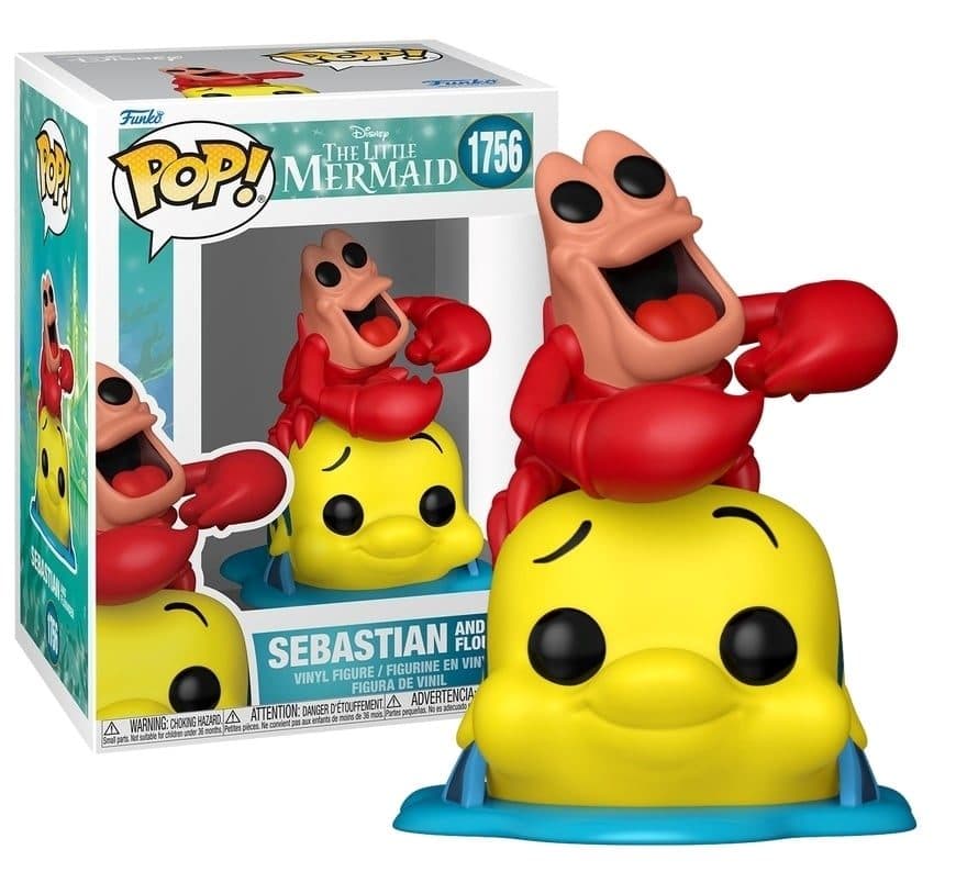 FUNKO POP Disney: The Little Mermaid - 1756 Sebastian & Flounder 9cm - 889698932189