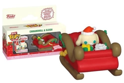 FUNKO Bitty POP Rides: Hello Kitty Holyday - Sleigh with Cinnamoroll - 889698935548