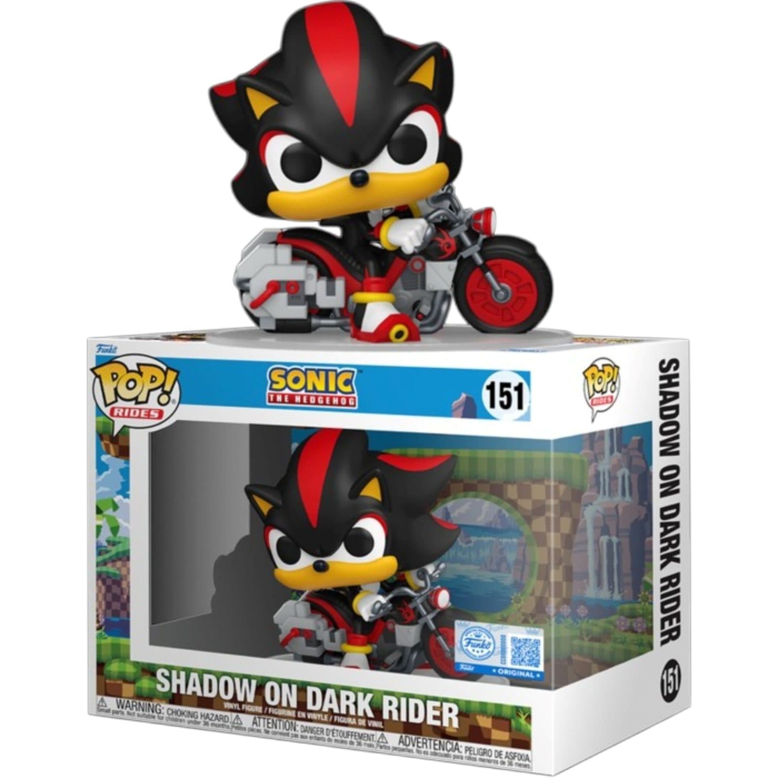 FUNKO POP Rides: Sonic The Hedgehog - 151 Shadow On Dark Rider (Exclusive) - 889698941112