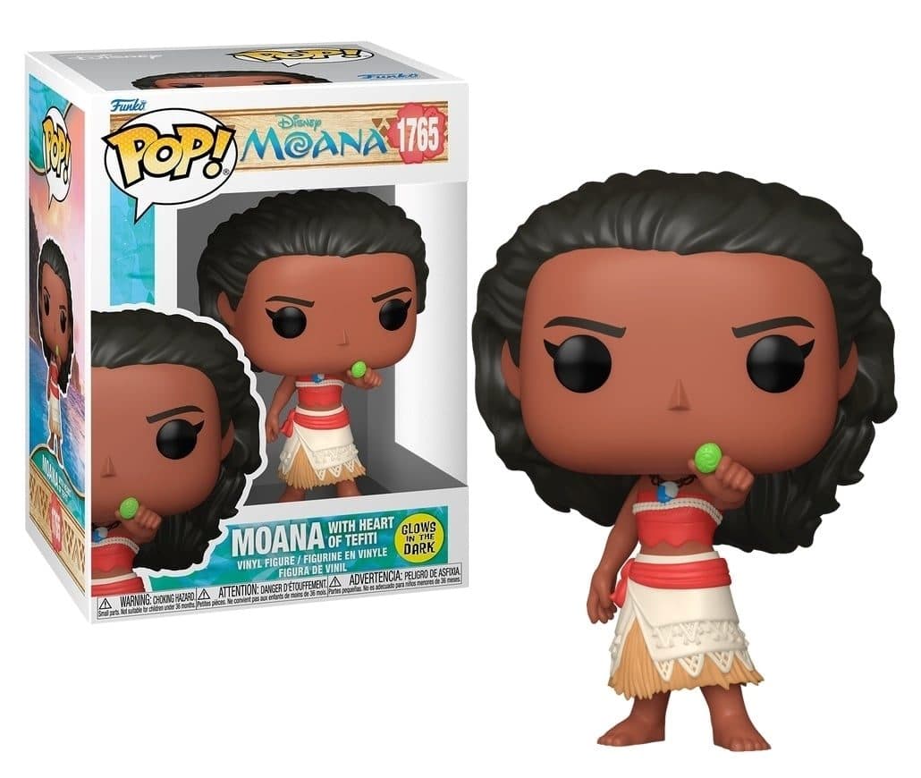 FUNKO POP Disney: Oceania - 1765 Moana with Heart of Tefiti (Glows in The Dark) 9cm - 889698944137